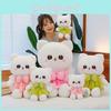 Plush Toy Cat Doll Bow Dress Kitty Stuffed Animal Cartoon Home Ornament Gift