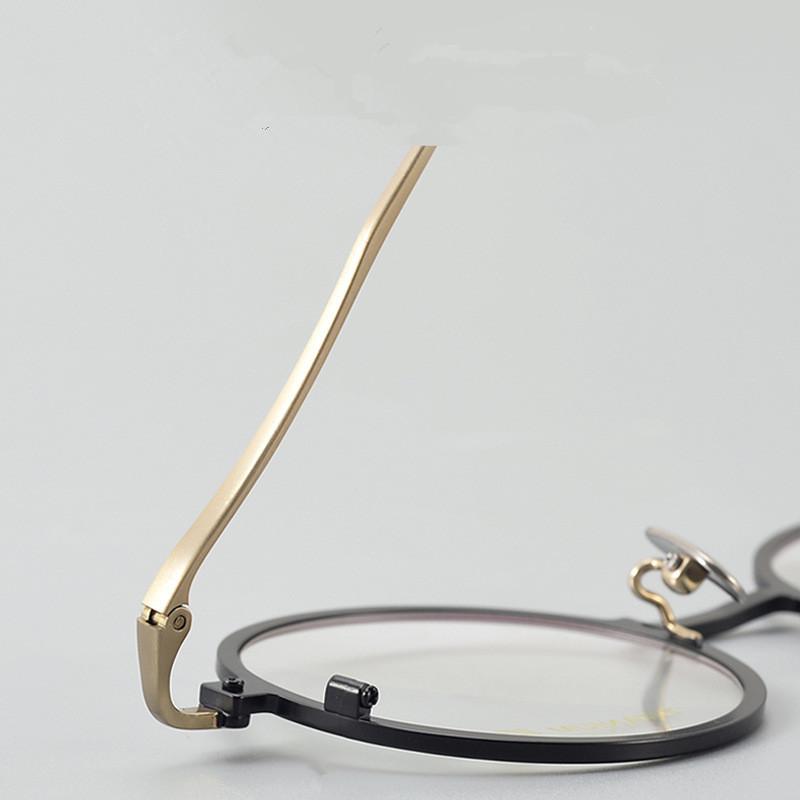 Japanese Brand Pure Titanium Glasses Frame Men Women Retro Round Spectacles Eyeglasses Myopia Optical Prescription Read Eyewear