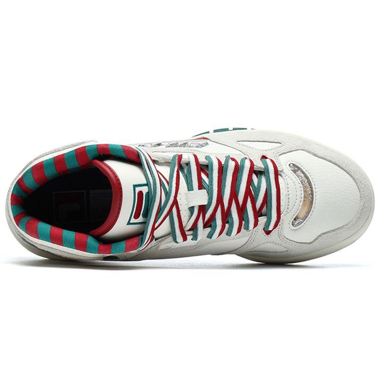 X FILA FUSION Teratach X Mas Синтетическая кожа Удобные Амортизирующие Износостойкие Средние Ретро Баскетбольные Кроссовки Женские кроссовки T12W219107FBD