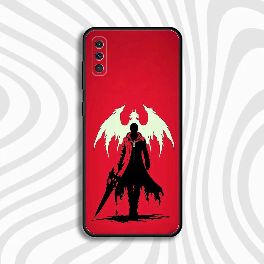 Чехол для телефона Dante D-Devil M-May C-Cry 2025 Для Samsung S 25,24,23,22,30,21,10,9,Ultra,Plus,Lite,FE,4,5 G Черный Мягкий Чехол
