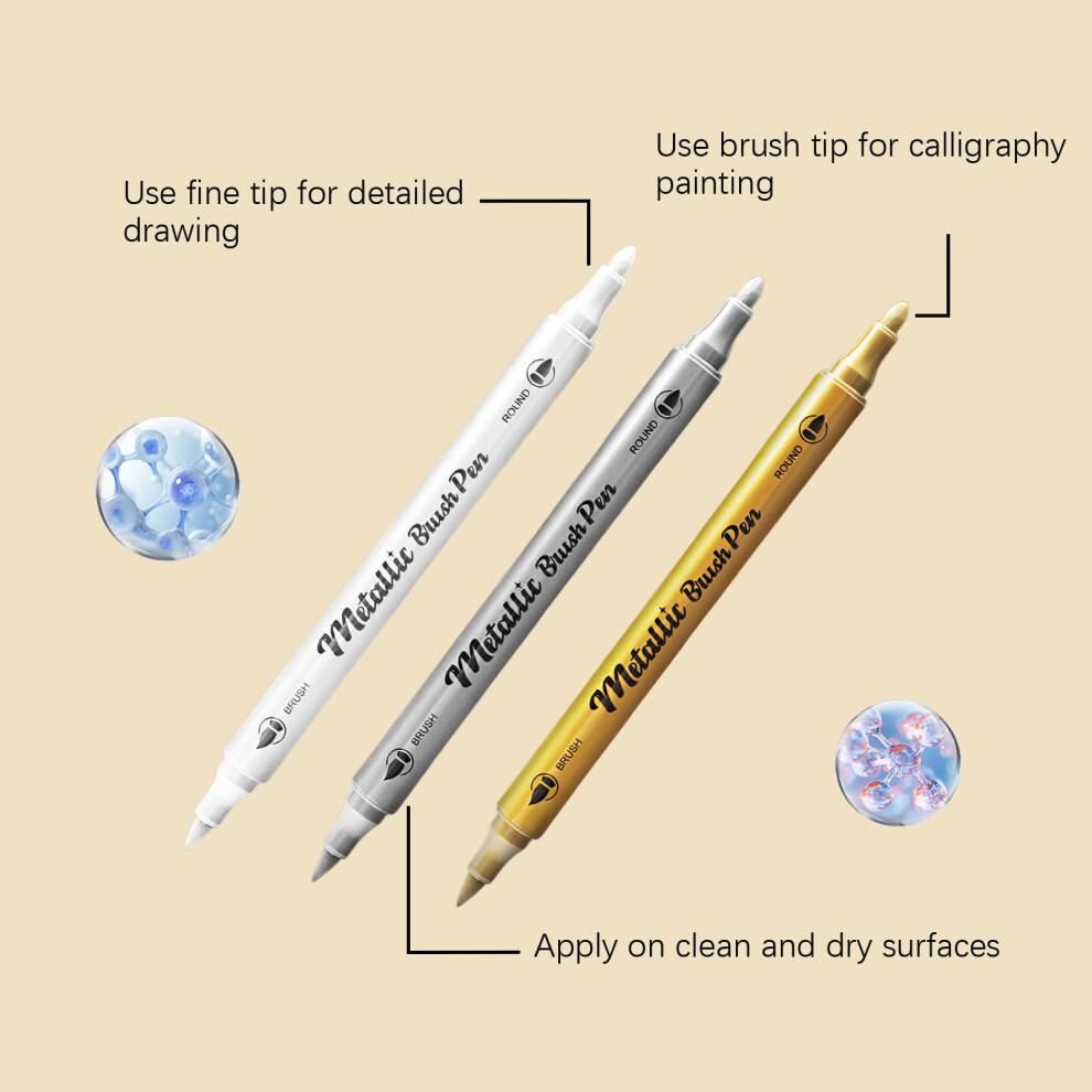 Creative Drawing Sketching Art Markers Paint Markers Set-Sliver
