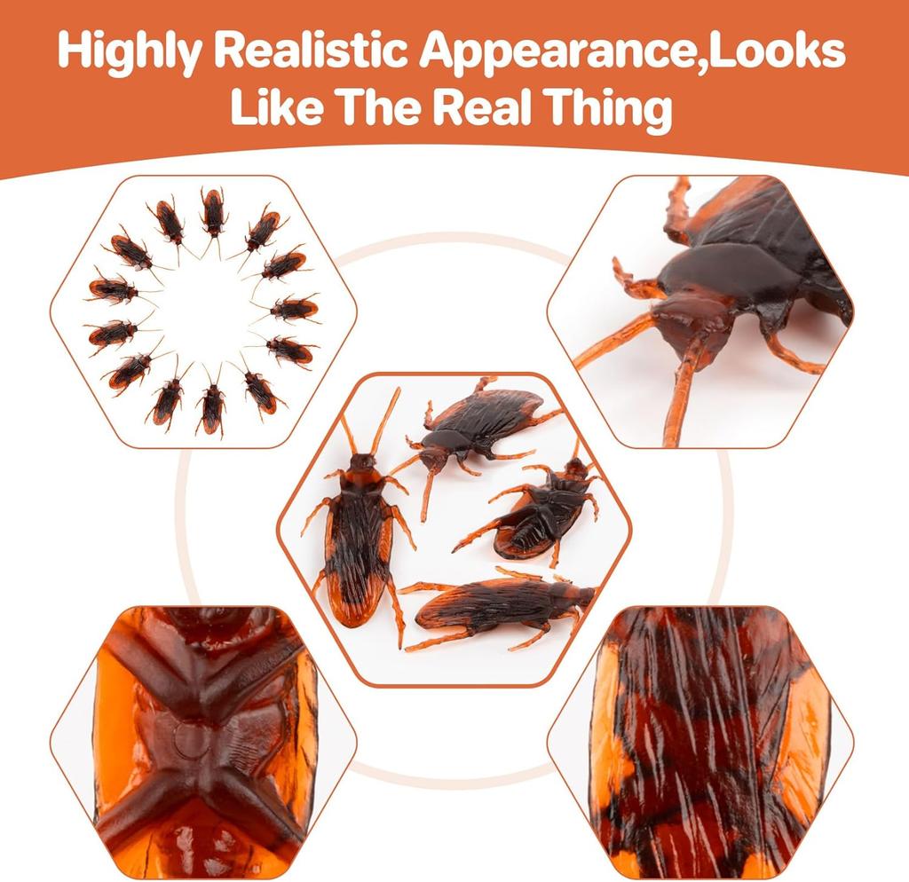 Набор игрушек «Поддельные тараканы», реалистичные поддельные тараканы — отличный способ разыграть, поддельные тараканы для розыгрыша на Хэллоуин, детские игрушки для шуток и трюков для взрослых