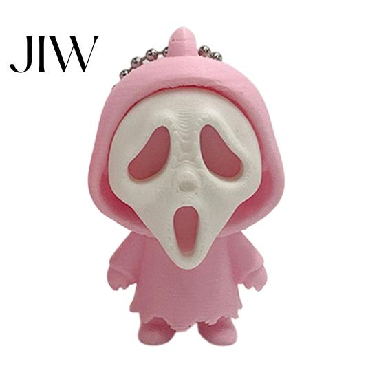 Schoolbag Purse Bag Charm Mini Screaming Skeleton Keychain Pendant, 3D Printed Halloween Decoration Hanging Decor, Backpack Accessories Toy