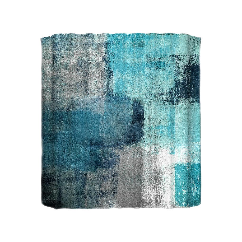 Комплект абстрактных занавесок для душа - водонепроницаемый и устойчивый к плесени декор для ванной комнаты абстрактный водонепроницаемый