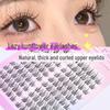 Lazy Sunflower: Natural Large-Capacity Single Cluster False Eyelashes - Thin Stem, Curled, Cartoon Fairy Style