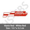 3D Metal Car Stickers John Cooper Works Emblem JCW Rear Trunk Badge Decal For J01 U25 F57 R53 R55 R56 R58 Car Styling Logo