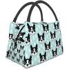 Многоразовая сумка для ланча Бостонский терьер и собака изолированный ланч-бокс сумка-холодильник сумка-органайзер для работы на открытом воздухе пикник