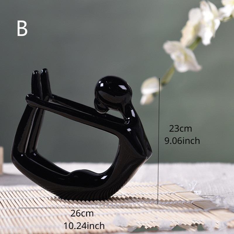 Resin Crafts Jane European Creative Abstract Yoga Girl Decoration Living Room Home Decoration