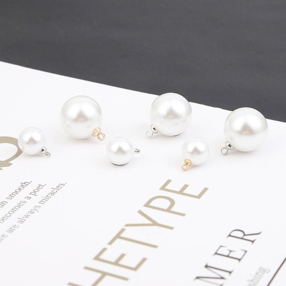 10PCS Clothes Decor Artificial Pearl ABS DIY Dangle Earrings Pendant Jewelry Imitation Pearl Men