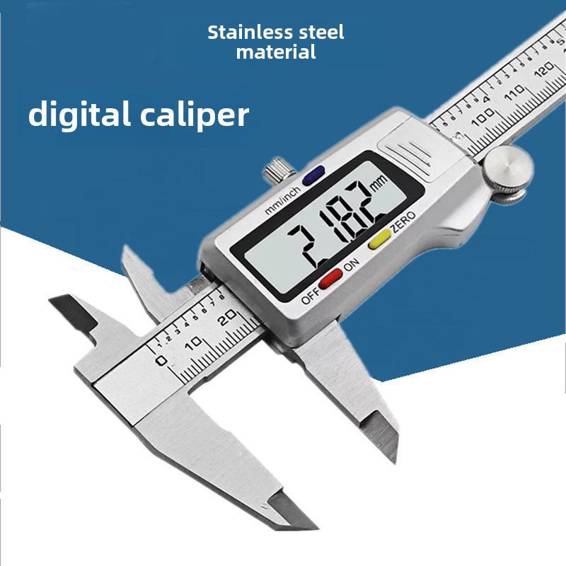 Высокоточный цифровой штангенциркуль из нержавеющей стали для обслуживания удилищ - 0-150 мм