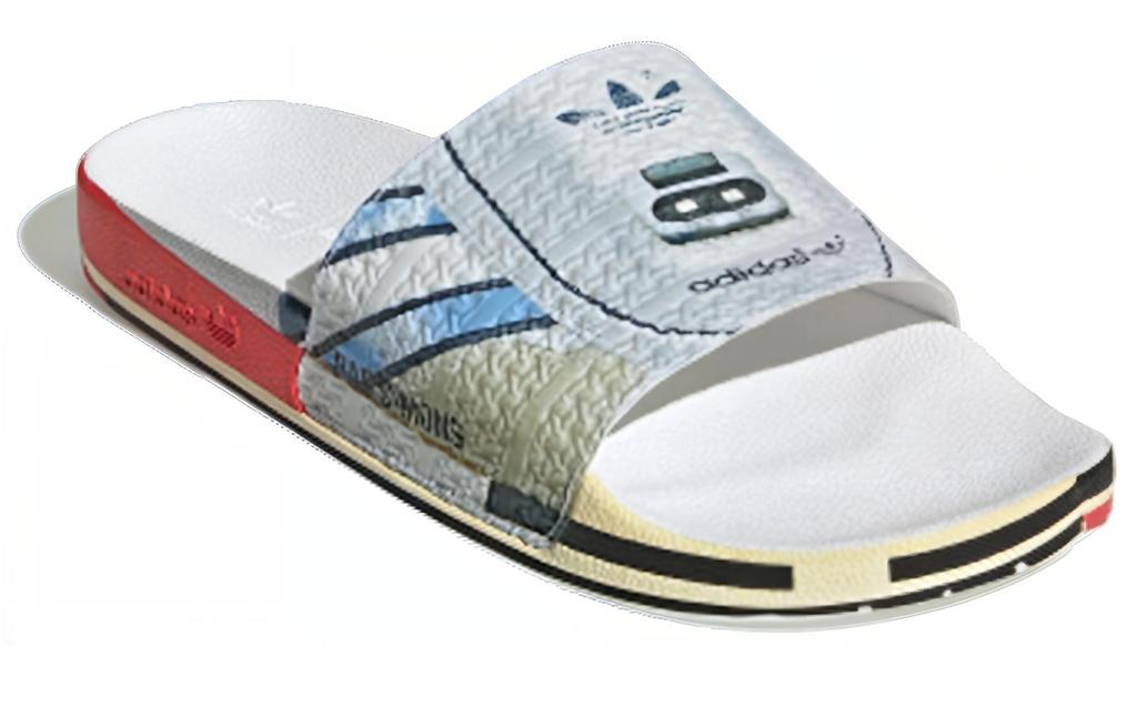Шлепанцы Adilette Raf Simons x Adilette Micro Adidas Originals 'Trompe L'oeil' EE7955
