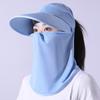 Women's Summer Cycling Sun Hat with Face Covering and UV Protection