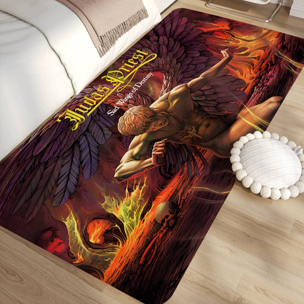J-Judas P-Priest ROCK BAND Floor Mat Rectangle Anti-slip Home Soft Badmat Front Door Indoor Outdoor Mat Hotel Decor Mat