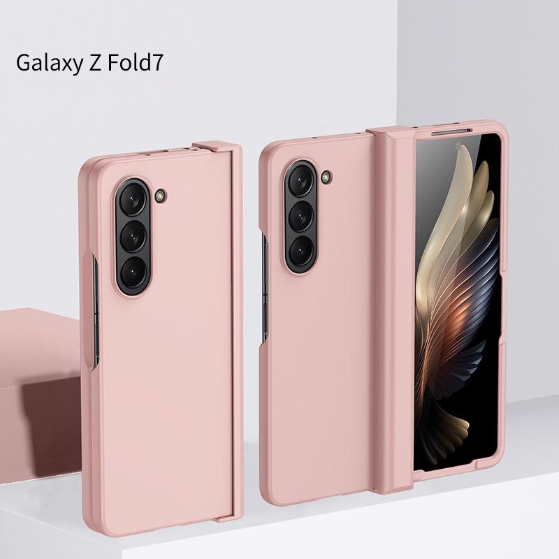 Подходит для Samsung Galaxy Z FOLD 7 Чехол из трех частей с нежной кожей Улучшенный противоударный защитный чехол
