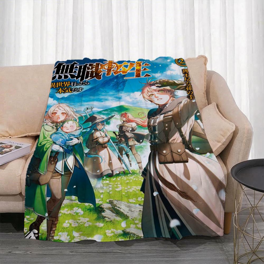 Аниме M-Mushoku Tensei Плед Легкий 240г Фланелевый Мягкий Приятный к Коже для Летнего Охлаждения