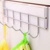 Good Load-Bearing Stainless Steel Bathroom Organizer 5 Hooks Rack Towel Hanger Rack Door Hook