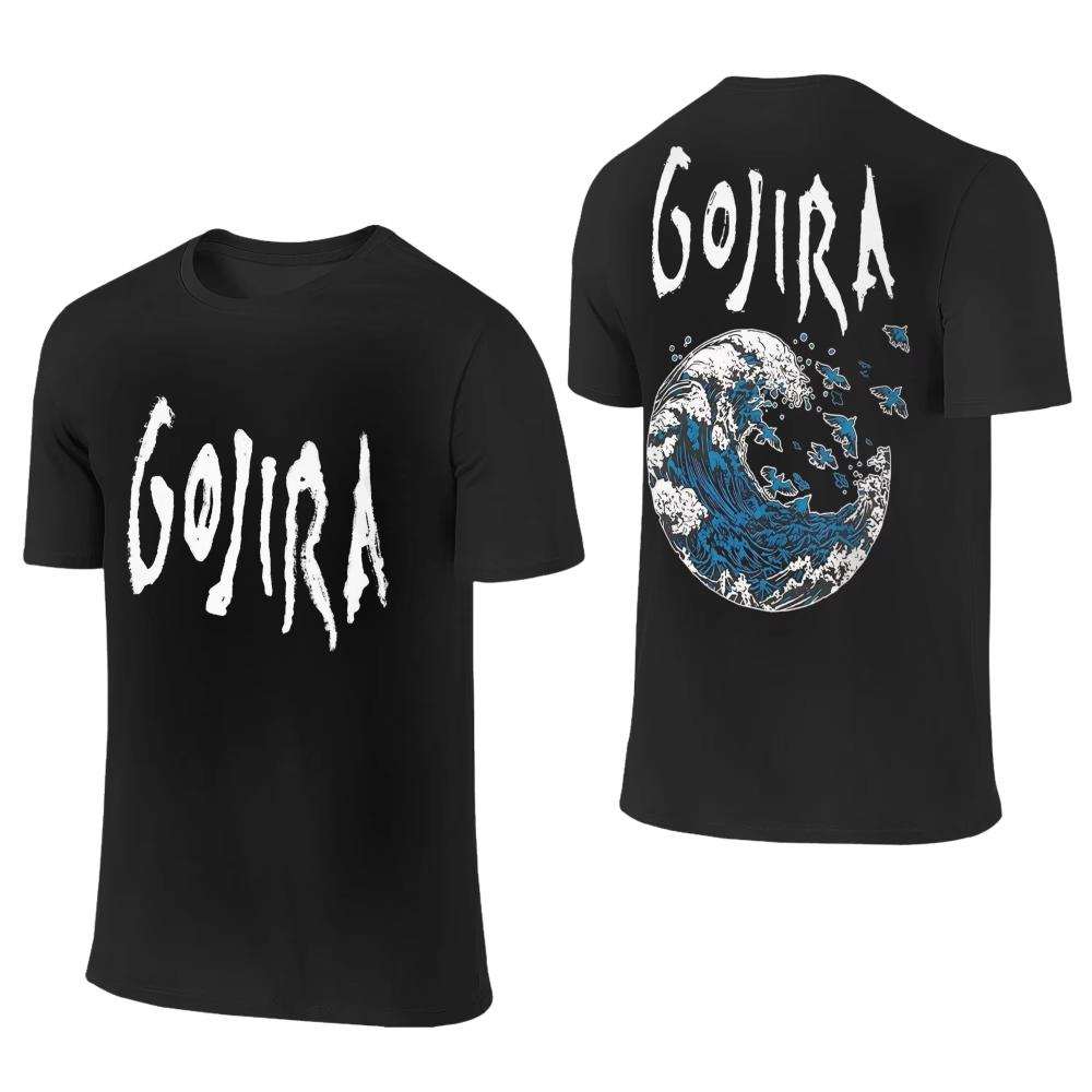 Men Women Gojiras Band Heavy Metal T Shirts Rock Music Cotton Clothing Funny Short Sleeve Round Collar Tees 2sided 3XL TShirts