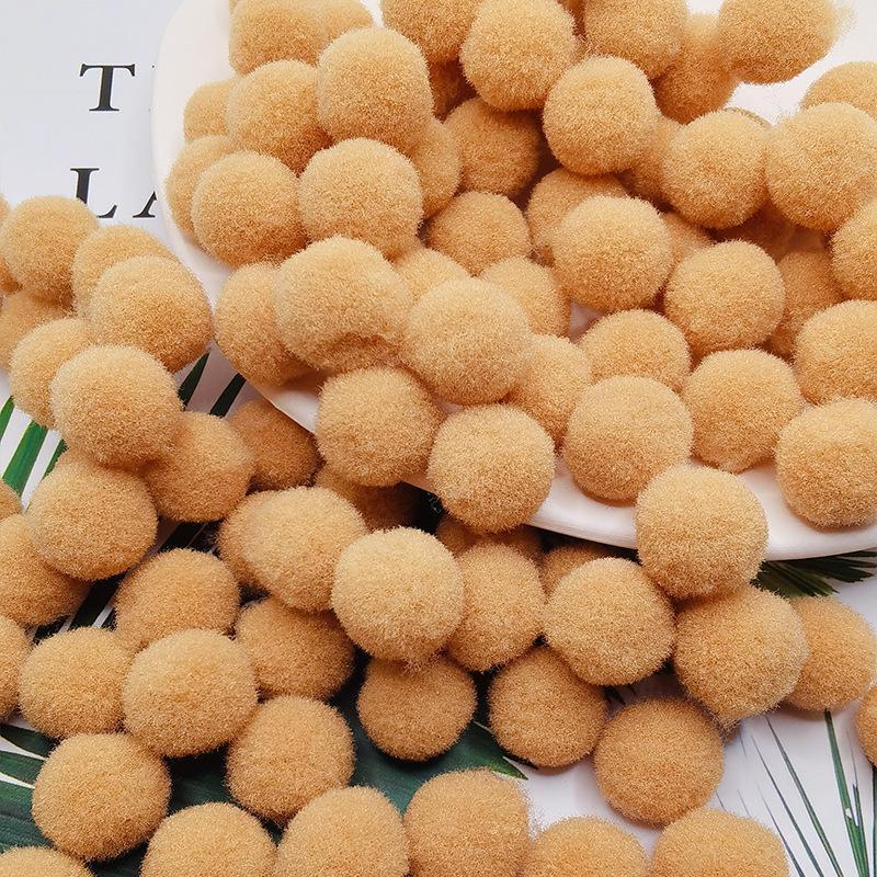 Разноцветные эластичные помпоны для поделок своими руками для детей - плюшевые, красочные шарики для творческих проектов и украшений