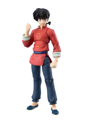 НАРОДЫ ТАМАШИИ SH. Figuarts Ranma 1/2 Саотомэ примерно 140 мм ПВХ АБС окрашенная шарнирная фигурка.