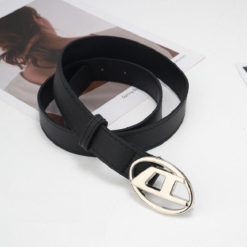 Ретро Элегантный Серебристый Ремень с D-образной Пряжкой из Шикарного ПУ Материала Стильное Дополнение к Джинсам Платьям и Повседневным Нарядам