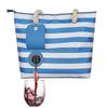 Beach Wine Purse Canvas Tote Handbag With Hidden Dispenser Insulated Compartment
