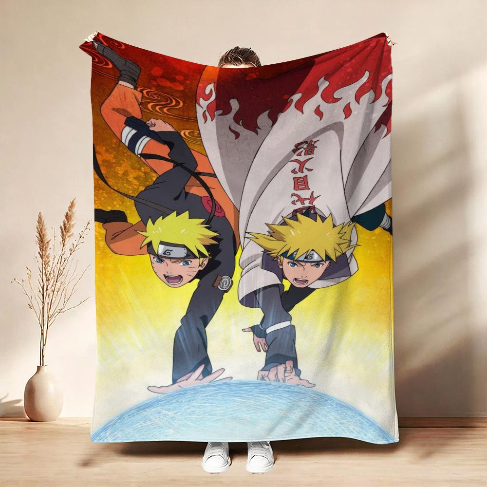 Naruto'S Akatsuki Members Theme Cute Flannel Blanket Machine Washable Fleece Blanket For Living Room Sofa Balcony Home Decor New Year Gift
