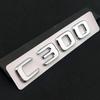 For Mercedes Benz ABS Black Chrome Letters 3D Car Trunk Letters Badge For Mercedes Benz C 200 220 300 C200 C220 C300 C320 Logo Sticker Accessories DP1