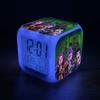 New KPop Demon Hunters Mira Jinu Zoey Cartoon Cute Alarm Clock Student Bedside Night Light Electronic Clock Decorative Ornament
