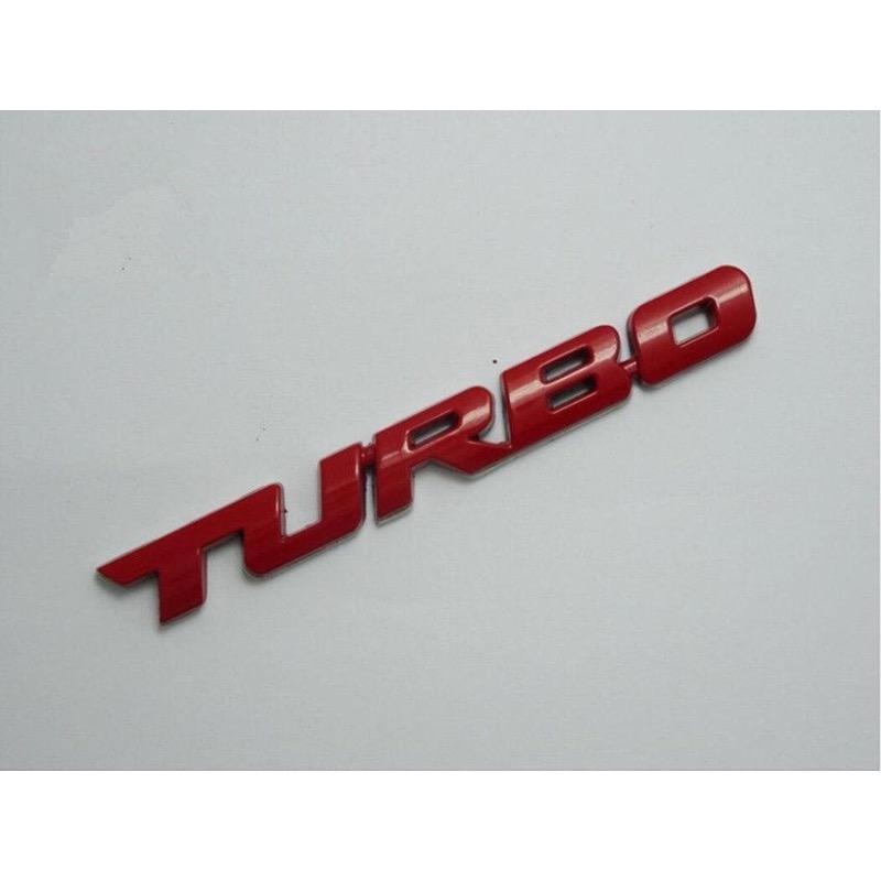 Turbo Logo Автомобиль Мотоцикл Авто Chrome 3D Металлическая Эмблема Значок Наклейка (цвет:Красный/Серебристый/Черный)