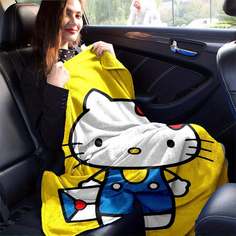1pc. Hello Kitty Cute Cartoon Blanket - Perfect for Home, Office, Outdoor Use, Gift Idea, Suitable for Al