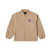 Jacket With Logo Print And Single-Breasted Comfortable Loose Fit Kids Jackets Brown VN000KJ34MG