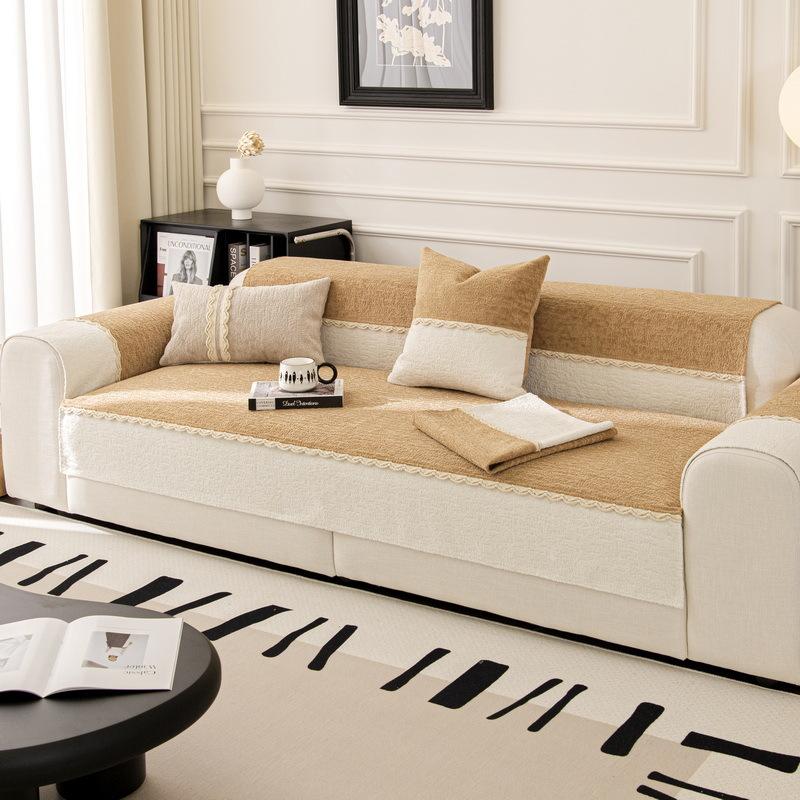 Light Luxury Sofa Cushion, New Four-Season Universal Non-Slip Seat Cushion, Autumn And Winter Advanced Leather Sofa Cover Towel