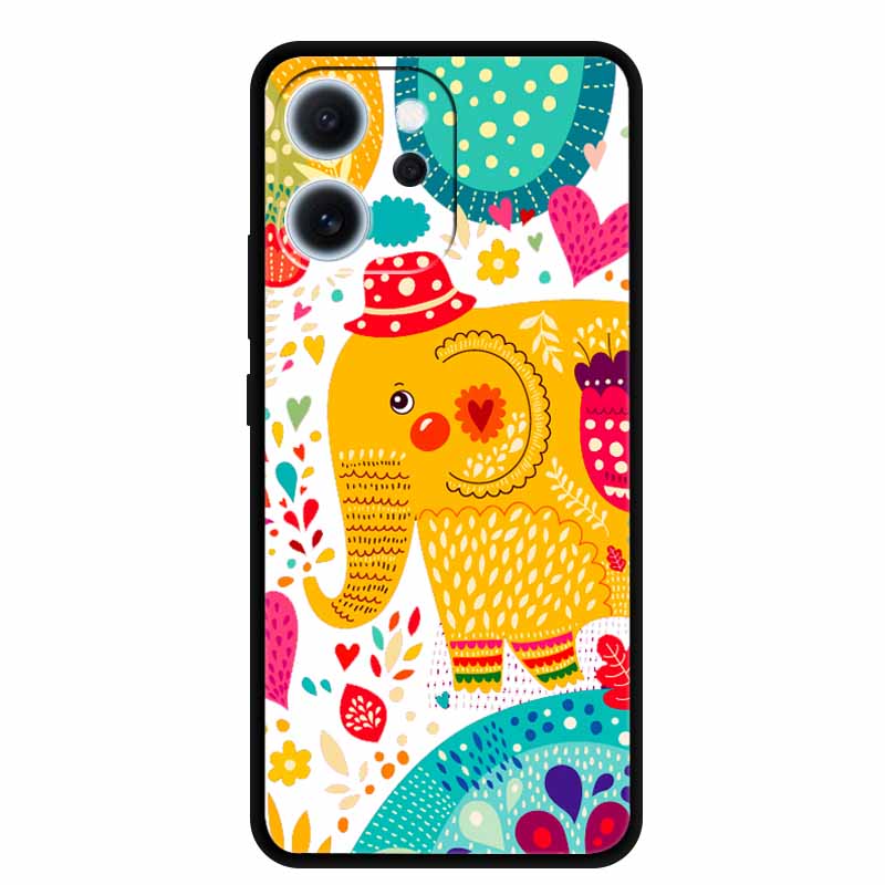 Cartoon Phone Case For Oppo Reno15 F Soft TPU Silicone Protector Relief Flower Emboss 3D Cover Funda Reno15F 15F Bumper Shield