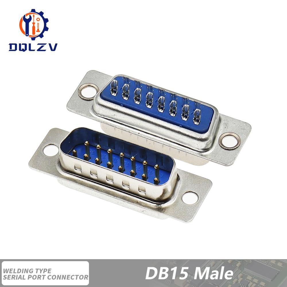 DB15 DB25 DB9 DB37 Параллельный Последовательный Порт Female/Male Паяный Разъем+Пластиковая Сборная Оболочка 37 9 15PIN VGA Адаптер
