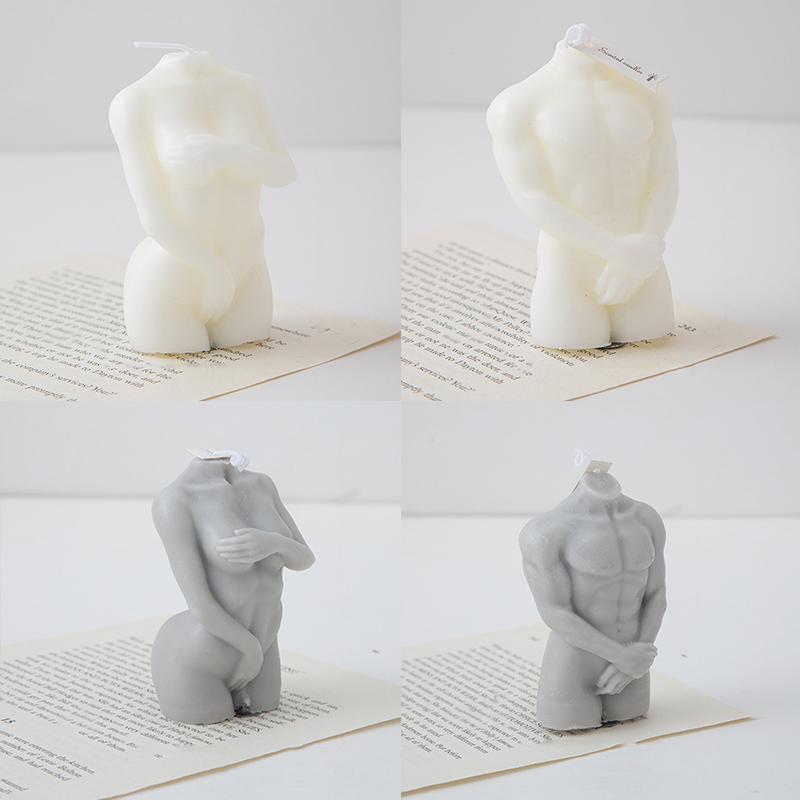 1 шт., украшение для дома, мужское и женское тело, ароматерапевтическая свеча 3D, восковые ароматизированные свечи