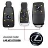 Interior Stickers 14/15MM Car Remote Key Sticker Aluminum Emblem Decoration Decal For Lexus IS250 IS200 CT200h GS300 LS430 RX450