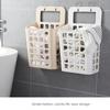 Хранение белья Простота установки Складная компактная складная корзина Многофункциональная настенная прачечная Аксессуар для ванной комнаты Прочный