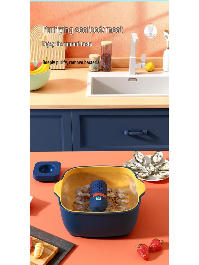 Wireless Capsule Fruit & Vegetable Purifier: Food Disinfection & Pesticide Remover