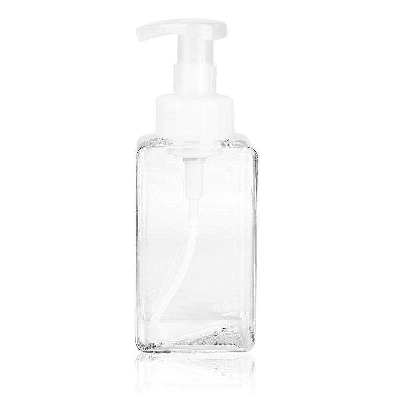 Dispenser Soap Foam Foaming Pump Empty Square Bottle Plastic Travel