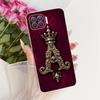 Чехол для Oppo F17 Pro Прозрачный Роскошная Корона Буквы от A до Z 2D Плоский Рисунок Мягкий Чехол для Телефона Для Oppo F17Pro CPH2119 Обложка