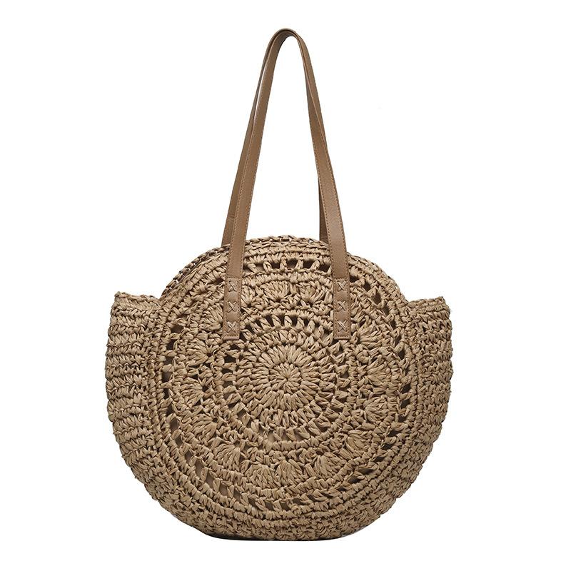 Summer Beach Vacation Bag for Women New Woven Straw Woven Bag Large Capacity Underarm Short Trip Beach Bag