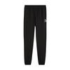 Solid Color Casual Woven Breathable Mid Waist Knitted Sports Pants Unisex Bottoms Black 626112-01