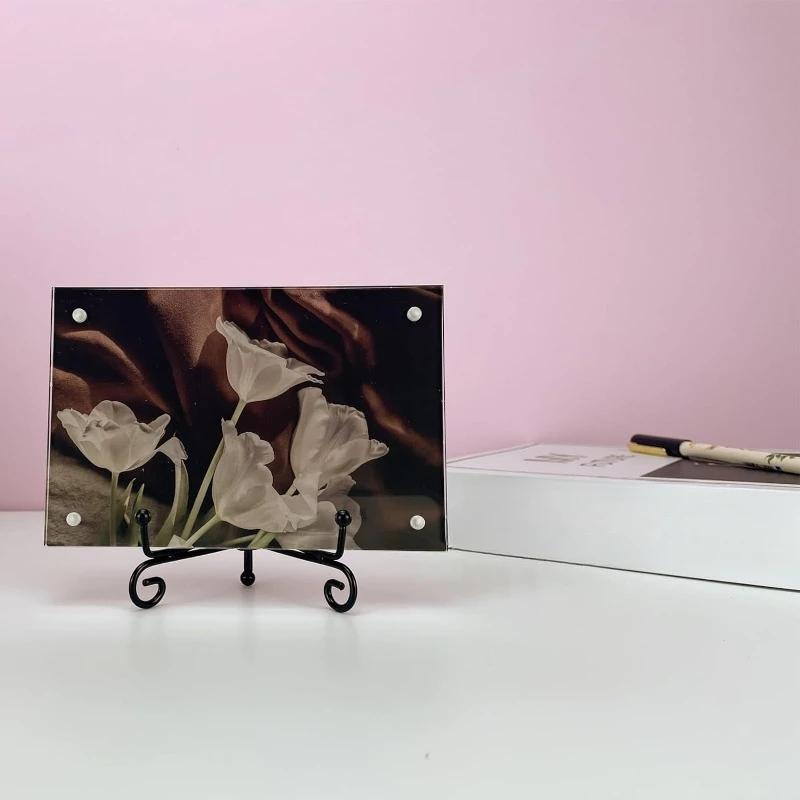 1 шт. Черный железный DIY кронштейн для рукоделия, держатель для книг, подставка для фото, подставка для чаши, рамка для фотографий, подставка для тарелок, подставка для дисплея, мольберт, держатели для хранения