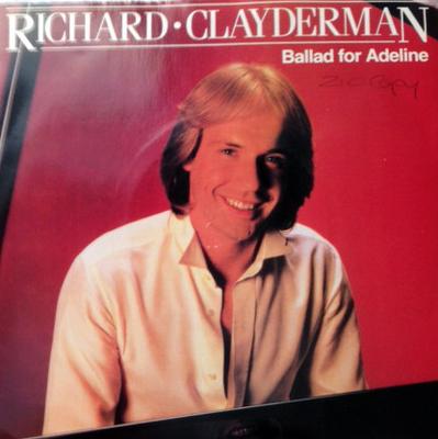 7-дюймовая пластинка RICHARD CLAYDERMAN - Баллада для Аделины RC101 Delphine 1982 Франция Поп Б/У