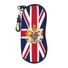 Британский флаг Чехол для очков UK Молния Чехол для солнцезащитных очков Мужчины Женщины Дорожный чехол для очков Обложка Ретро Органайзер для очков
