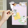 12Pcs Silly Goose Refrigerator Magnet Home Office Kitchen Locker Refrigerator PVC Waterproof Cartoon Animal Magnetic Decoration Ornament