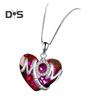 Женское ожерелье с подвеской в виде сверкающего сердца, регулируемая длина, подарок на день матери, ювелирные изделия, аксессуары