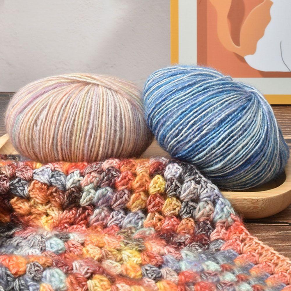 Крючок Линия Моток Пряжи Мягкая Хлопковая Пряжа Зимняя Градиентная Пряжа-Кейк для Одежды