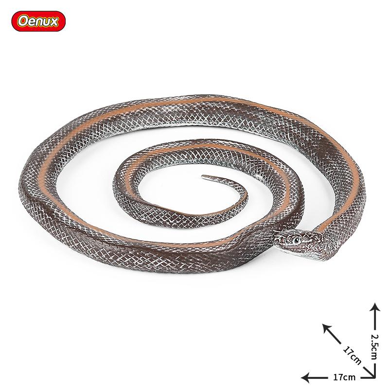 Oenux Симуляция Лес Дикие Змеи Животные Модель Дикая Кобра Гремучая Змея Питон Фигурки Экшн Сувенир для Вечеринки Декор Детская Игрушка Подарок