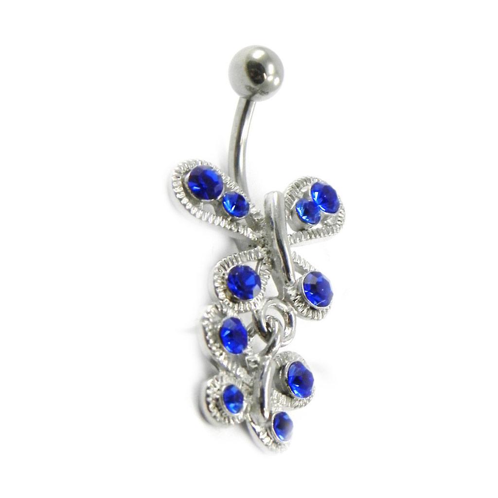 Les Trésors De Lily [I1198] - Body Piercing 'Butterflies' Blue